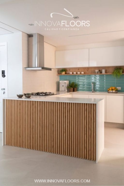 Paneles WPC decorativos Para Interiores barras de cocinas ideal para Cambio de ambientes-min