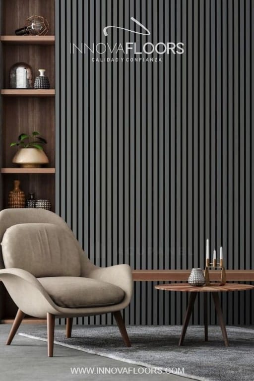 Paneles WPC decorativos Para Interiores centros de entretenimiento ideal para Cambio de ambientes, sala de television