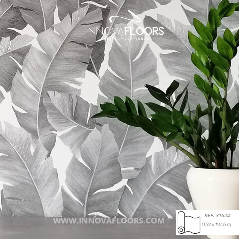 Papel de Coldagura Moderno Gris Tipo Loft Naturaleza 0001