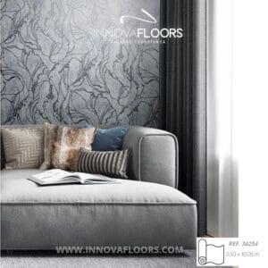 Papel de Coldagura Ramas Plateadas Textura Tipo Loft 0018