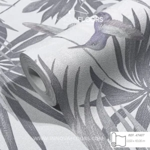 Papel de Coldagura Gris Textura Hojas Papel Tapiz Decorativo Para pared Interiores Similares a Homecenter y Konker. Textura Ladrillo al Mejor Precio.