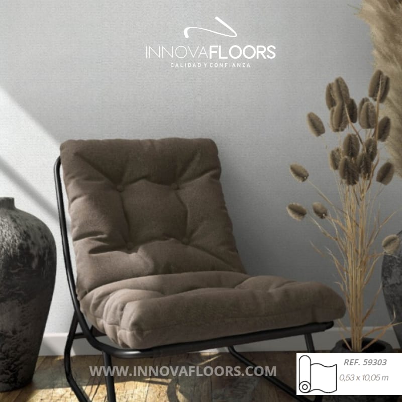 Papel de Coldagura Gris Claro Textura Sincronizada Tipo Loft 0041