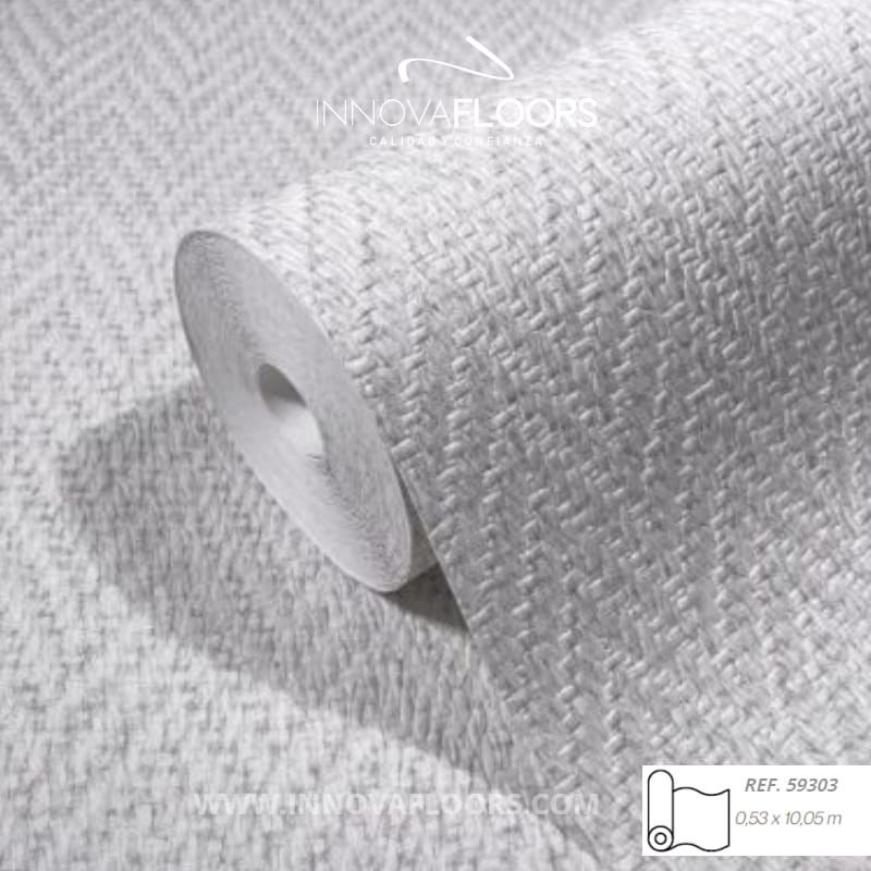 Papel de Coldagura Gris Claro Textura Sincronizada Tipo Loft 0041 - Imagen 2
