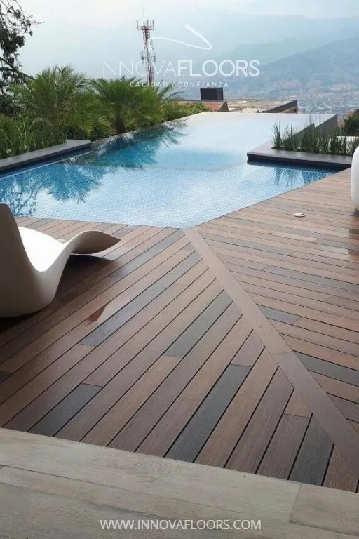 Decks WPC Pisos en Piscinas, Pisos de Madera Plastica Para bordes de Picina en Exteriore en Interiores en Colombia