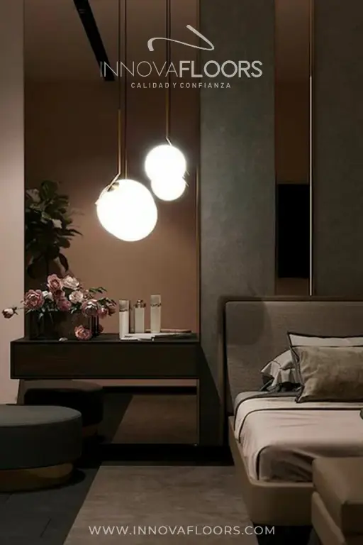 Laminas Tipo Espejo PVC para Dormitorios en Colombia, Laminas Espejo en PVC Bogota Ambientes Vertical