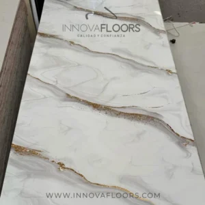 Lamina Marmolizada PVC Olas Doradas C9