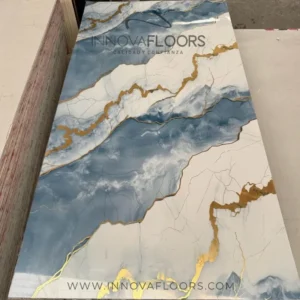 Lamina Marmolizada PVC Travertino Azul C6