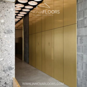 Lamina Metalizada PVC Gold - Fibra Carbon de Bambu